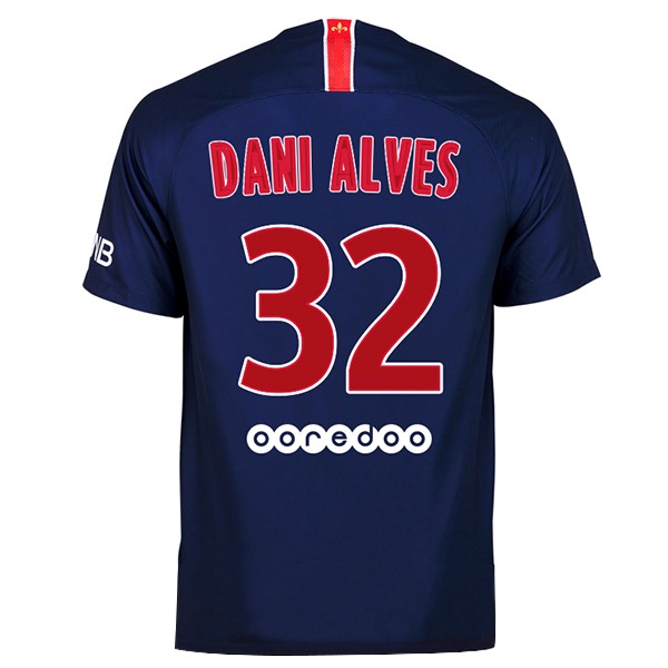 Maillot Football Paris Saint Germain Domicile Dani Alves 2018-19 Bleu